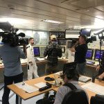 The cruise ship nerve centre - filming for 'Ocean Treks' 