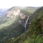 Waterfall in the Blue Mountains, west of Sydney.